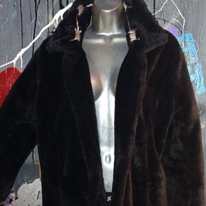 Dollskill Furry Black Coat